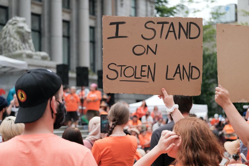 <span class="caption">It’s important to acknowledge Canada is on stolen land.</span> <span class="attribution"><span class="source">(Shutterstock)</span></span>