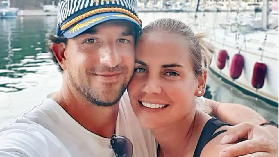 Jelena Dokic and her ex-partner Tin Bikic in happier times. Pic: Instagram
