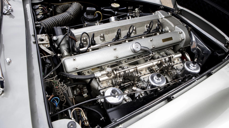 1965 Aston Martin DB5 with 'Goldfinger' gadgets used to promote the film 'Thunderball'