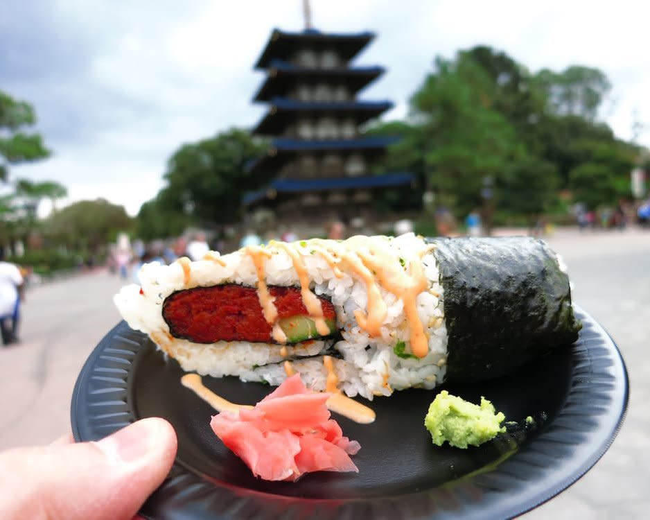 Japanese roll at Epcot International Food & Wine Festival