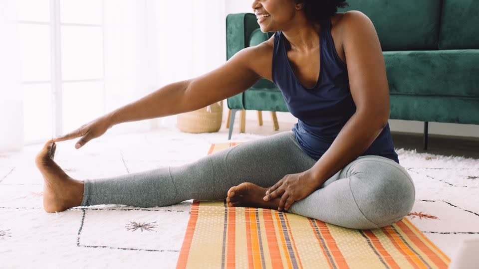 Daily stretches help prevent stiffness, improve flexibility and boost mood. - JLco - Julia Amaral/iStockphoto/Getty Images