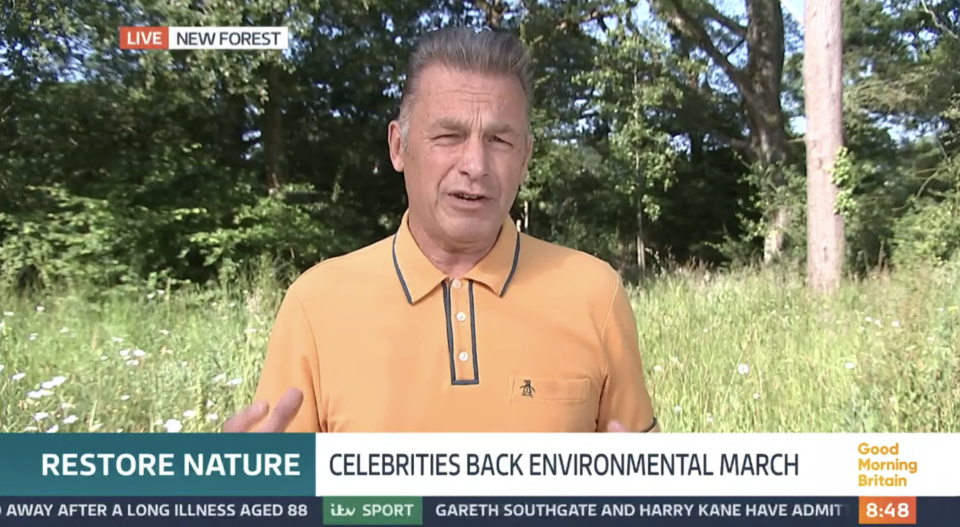 Chris Packham was a guest on Good Morning Britain. (ITV screenshot)