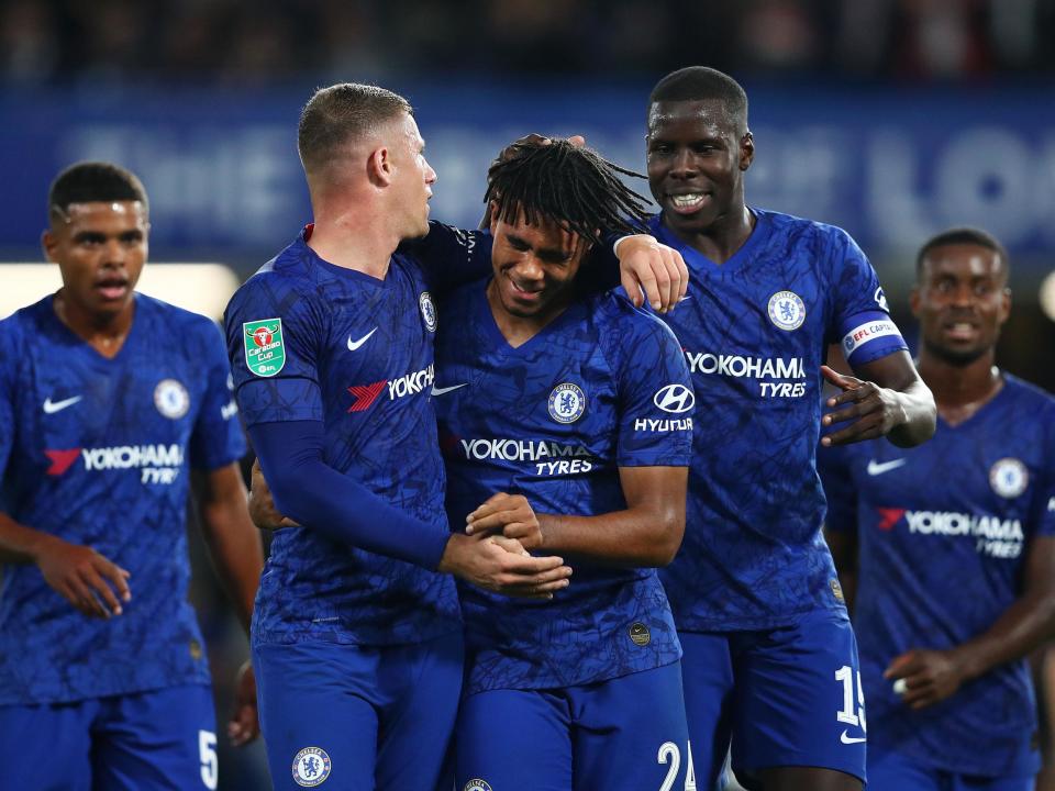 Chelsea thumped Grimsby 7-1 to set up a fourth round Carabao Cup clash with Manchester United: Getty