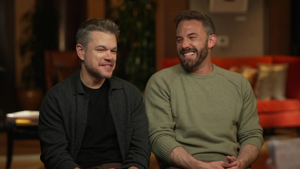 Matt Damon and Ben Affleck - lifelong friends, script collaborators, and now business partners.  / Credit: CBS News