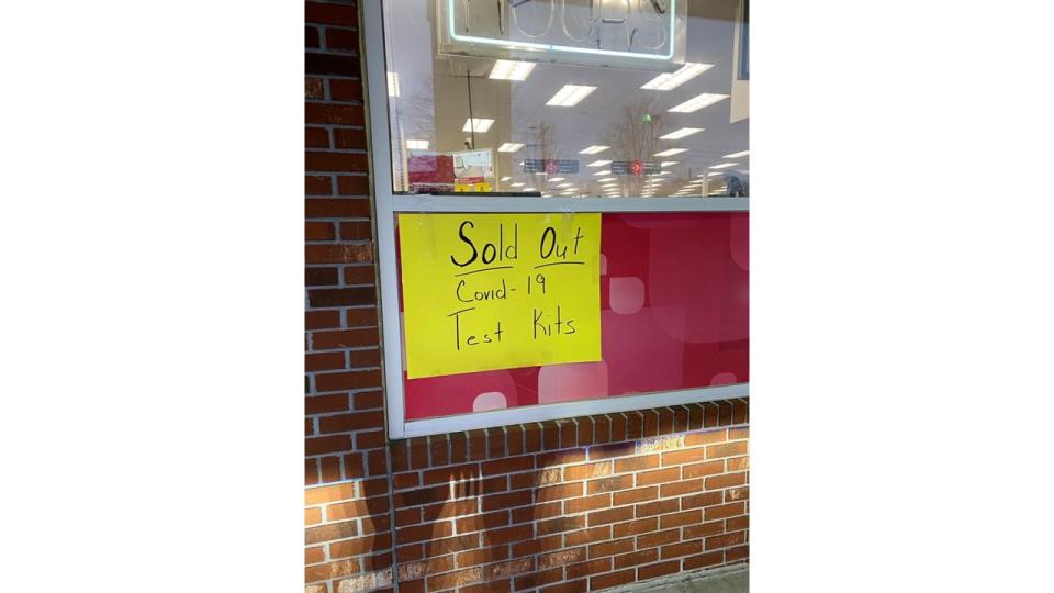 "When your local ⁦CVS Pharmacy has to post a sign like this outside the store, you realize once again that our response to the pandemic has failed. Why can’t there be enough Rapid Tests available and affordable in the middle of a huge surge?" asked Dr. Carlos del Rio, international secretary for the National Academy of Medicine and executive associate dean at Grady Hospital and Emory School of Medicine in Atlanta. (Photo via Dr. Carlos del Rio)