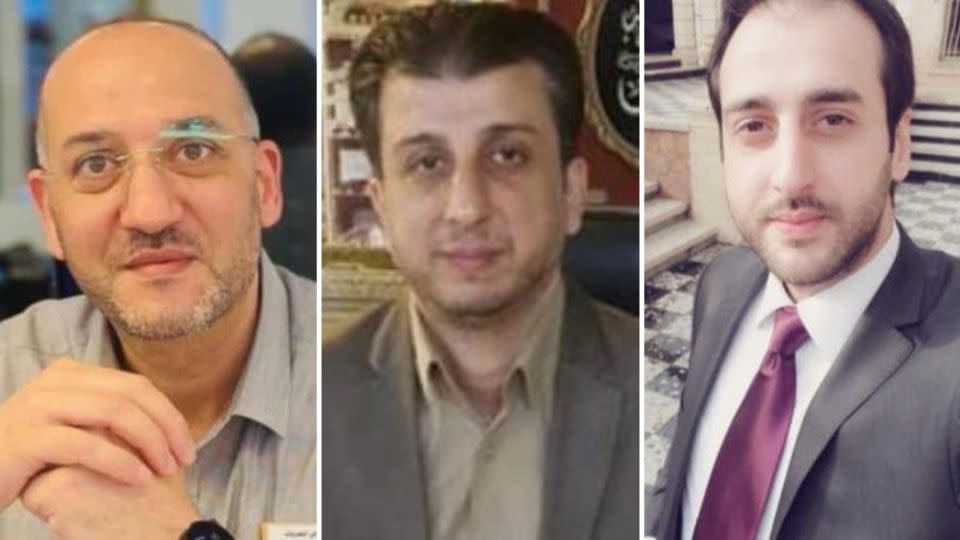 From left, Doctors Omar Saqallah, Saed Saqallah and Ameed Saqallah were among the 42 relatives killed on October 19. - Courtesy Tariq Hamouda