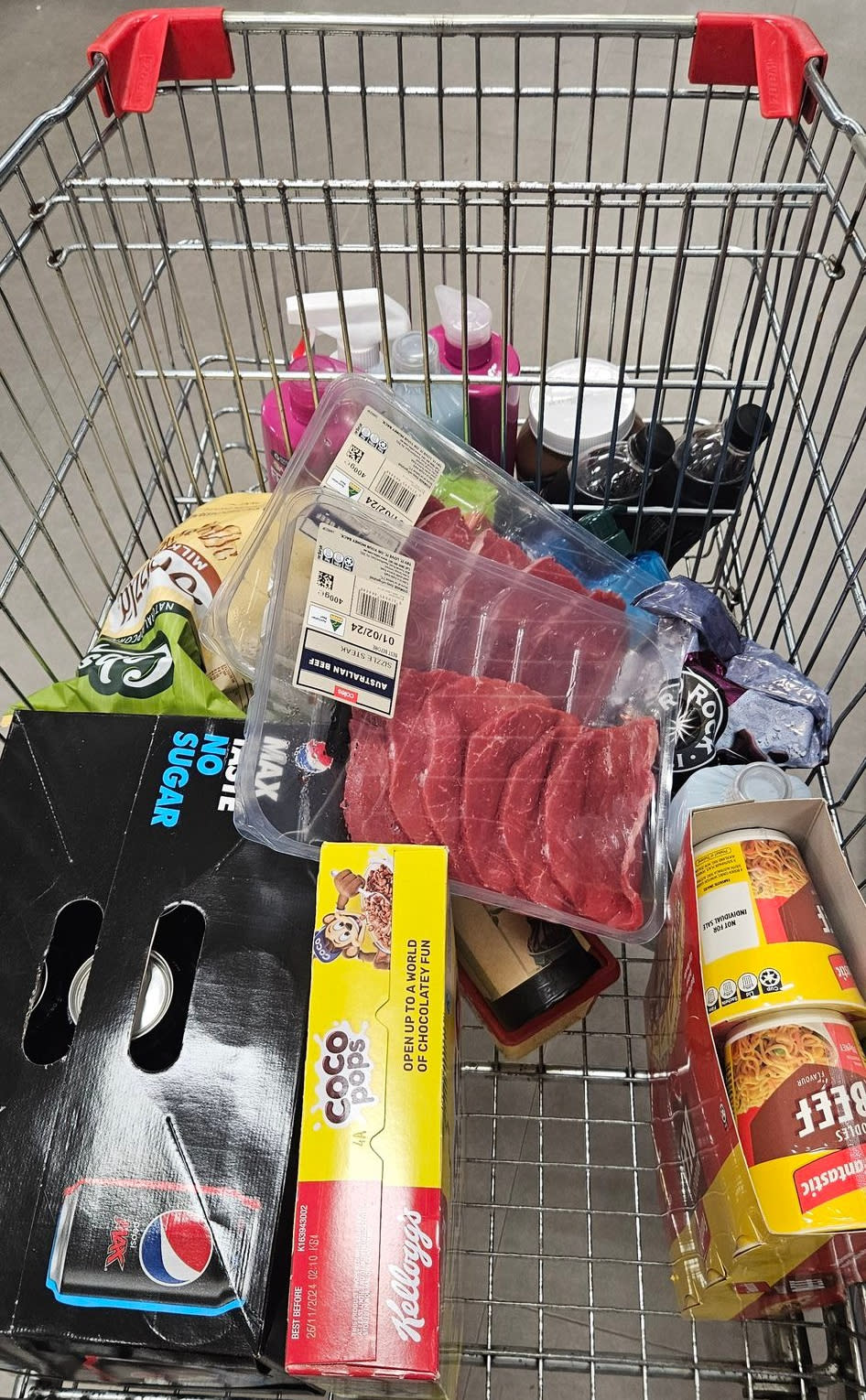 Coles $200 shopping haul