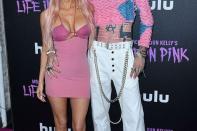 <p>Megan Fox et Machine Gun Kelly à la première du documentaire "Machine Gun Kelly's Life in Pink" à New York, le 27 juin 2022. </p>