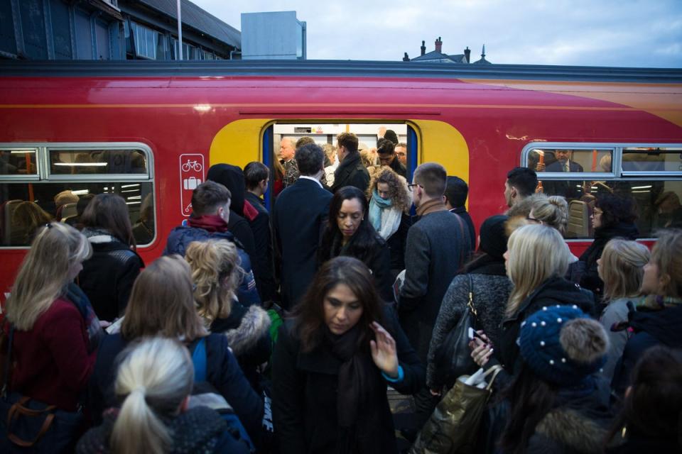 Rail strikes are set to pile further financial woes on London businesses  (AFP via Getty Images)