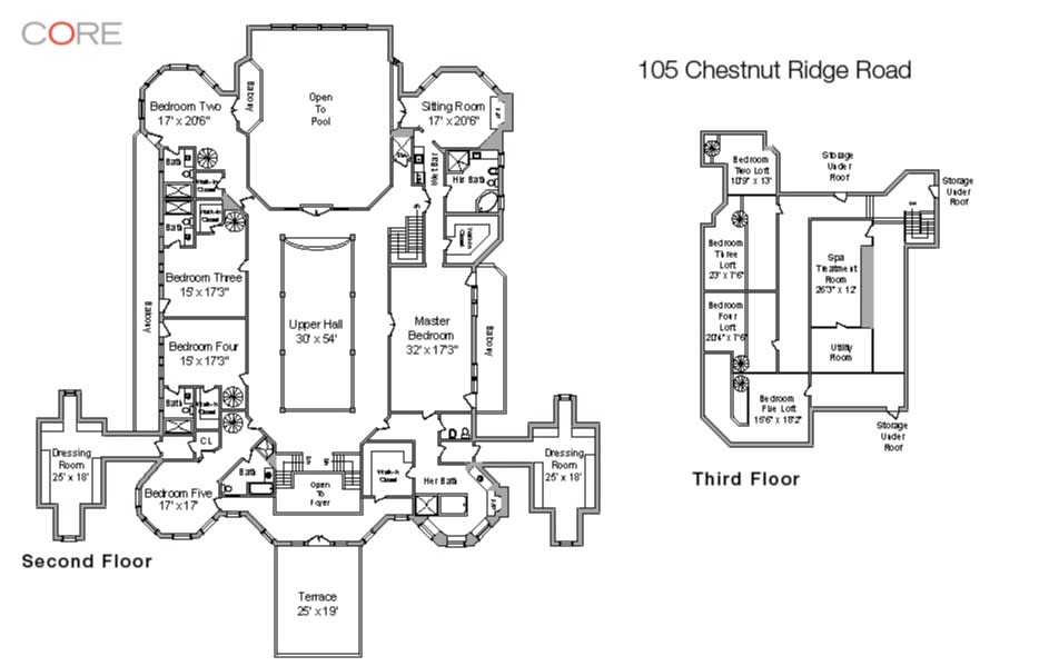 An American 'palace' with a pool at its heart 2nd and 3rd floors