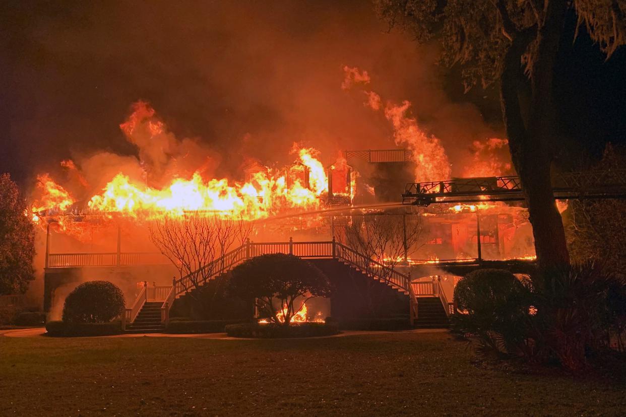 The St. Simons Island, Ga., home of two-time Players champion Davis Love III burned to the ground on March 27, 2020. There were no injuries but the house was a total loss.