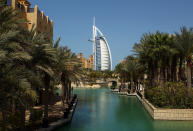 Other facilities like seven-star hotels, malls and shopping centres, schools, hospitals, health clubs, meditation centres, art galleries, convention centres and sports centres would be created in the planned city. (Pictured left: The Burj Al Arab, a 7 star hotel in Dubai. Photo by Julian Finney/Getty Images)