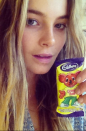The 23-year-old may have travelled all over the world, tasting some of the best cuisines but she's admitted that there's nothing better than coming back home to Australia and sitting down with a Caramello Koala bar. She's a girl after our own hearts.