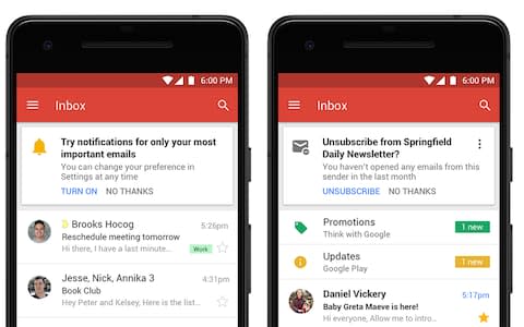 Gmail app - Credit: Google