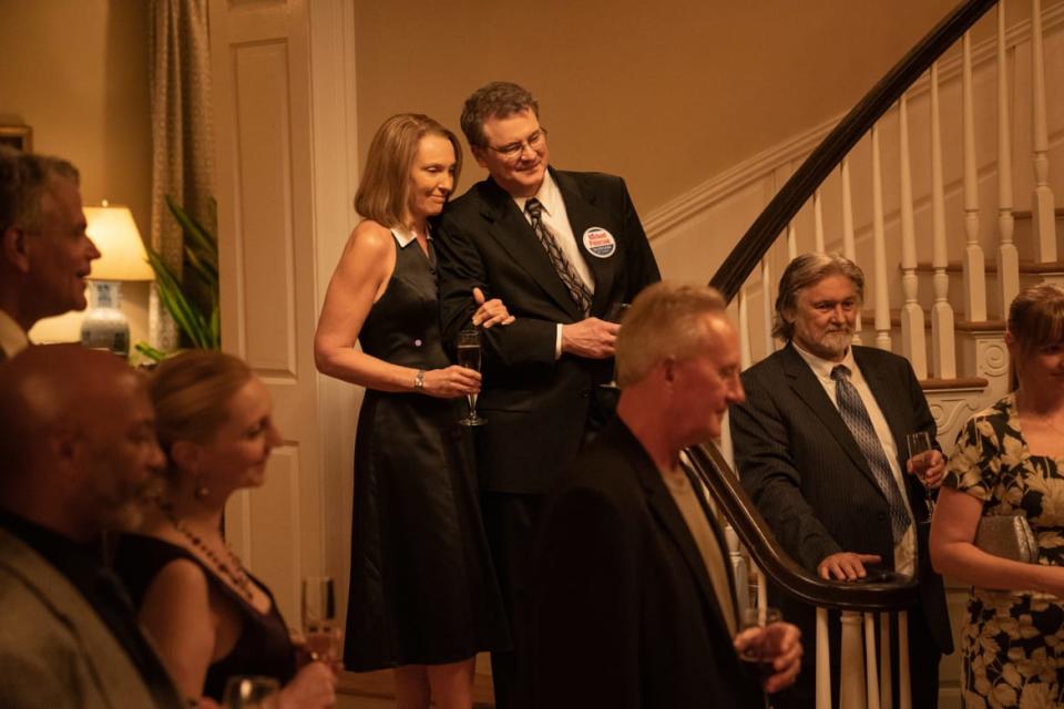 <div class="inline-image__caption"><p>Toni Collette and Colin Firth in Episode 2 of “The Staircase.”</p></div> <div class="inline-image__credit">HBO Max</div>