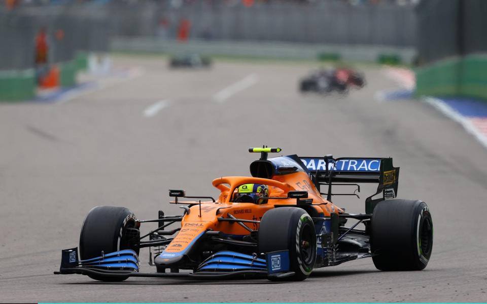 Lando Norris finished the race in seventh place - GETTY IMAGES