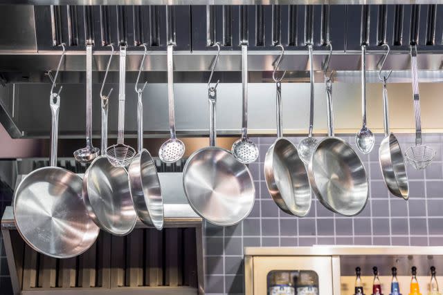 Utensil Stand Hanging On Kitchen Wall High-Res Stock Photo - Getty Images