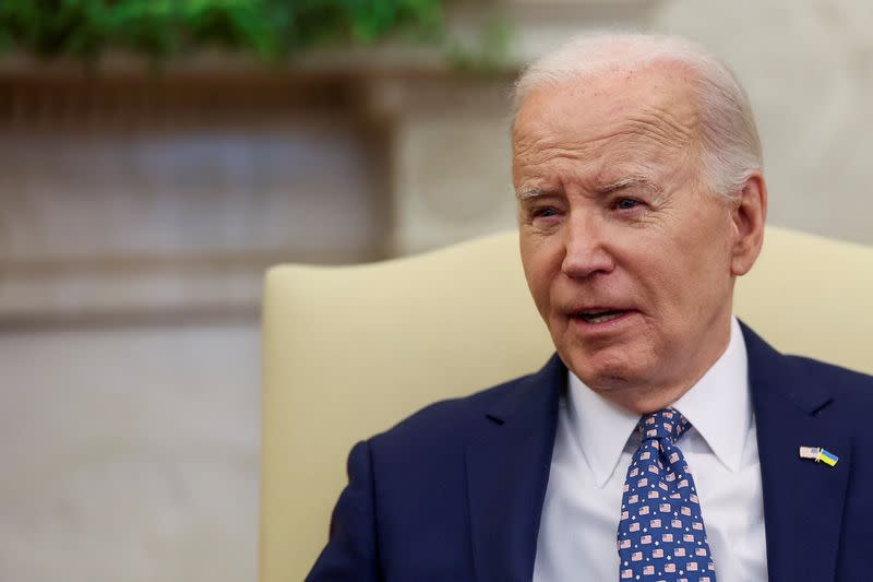 U.S. President Biden and VP Harris meet with congressional leaders at the White House