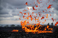 <p>Whether in the air or on the ground, all the images CJ photographed were shot in between helping people evacuate the surrounding areas. (Photo: CJ Kale/Caters News) </p>