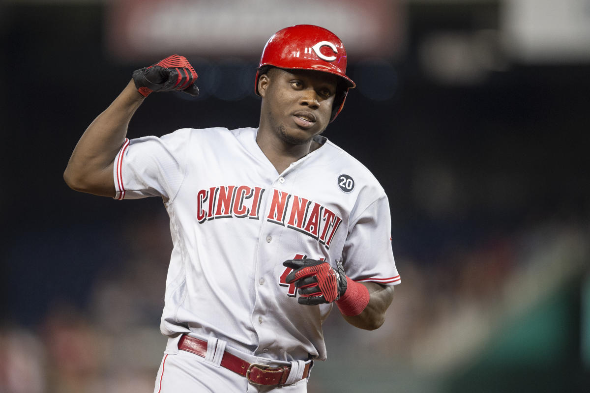 Reds prospect Aristides Aquino homers twice for Louisville on Saturday 