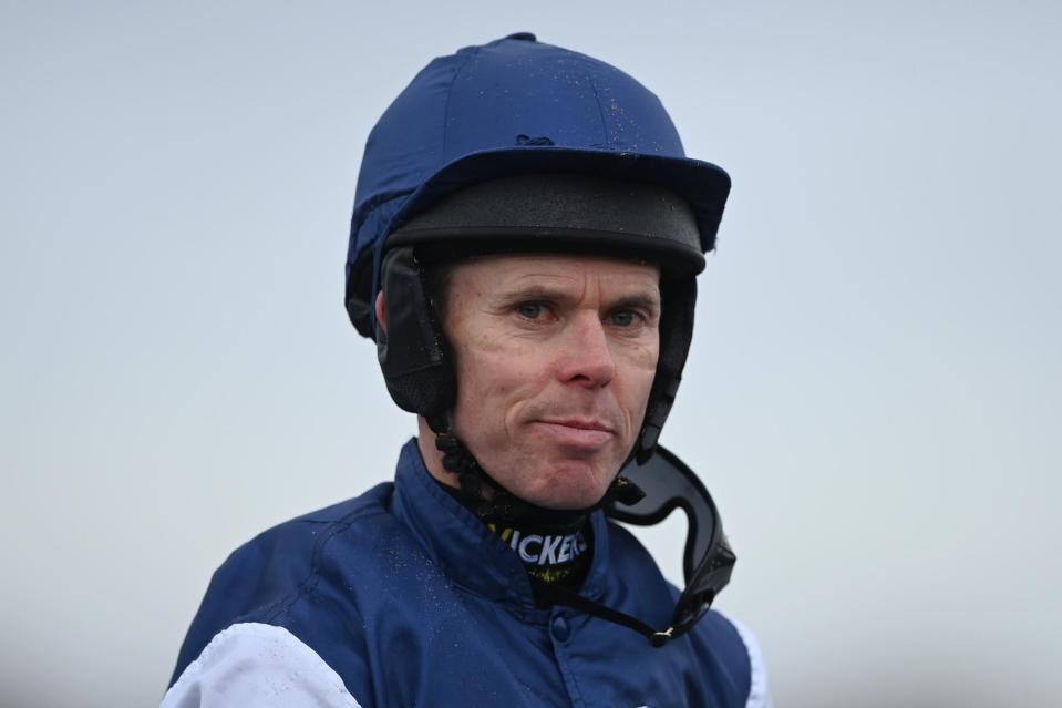 Seriously injured: Popular jockey Graham Lee is intensive care following a fall at Newcastle last Friday.(Photo by Gareth Copley/Getty Images)