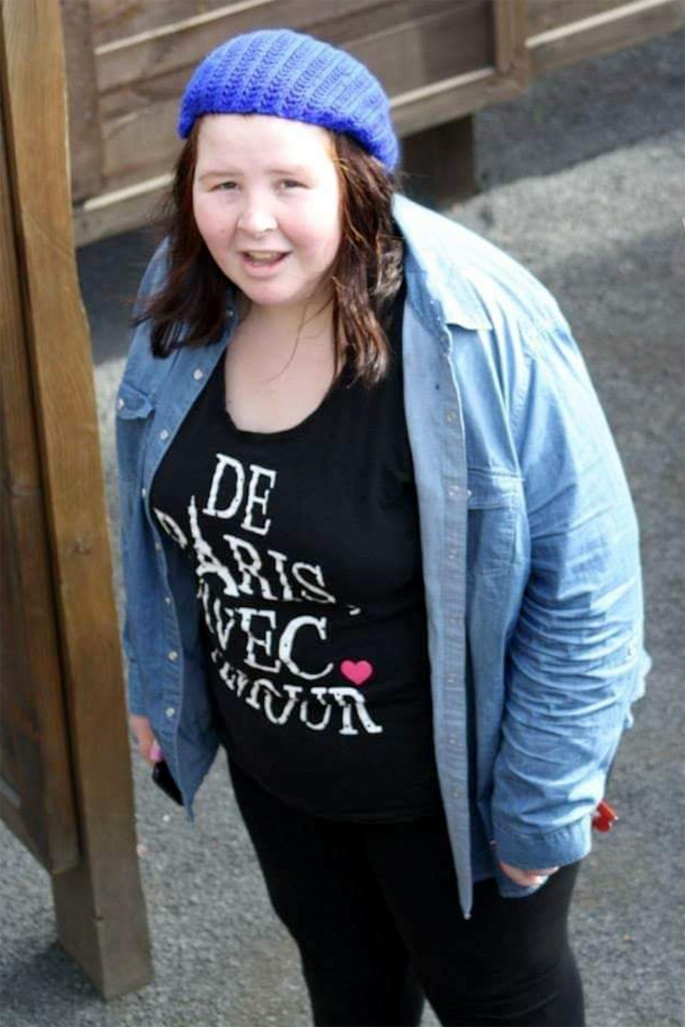 Hannah Bean's Tinder date told her to 'eat a salad’. Photo: Caters News