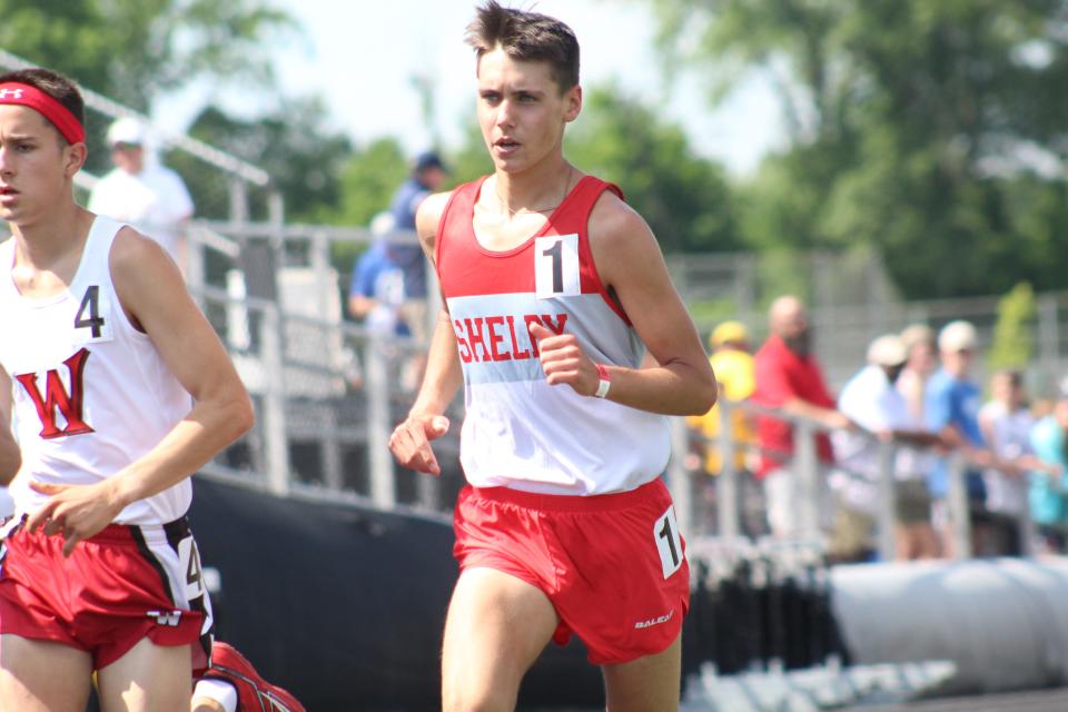Shelby's Huck Finnegan anchors a deep group of Whippet distance runners again this year.