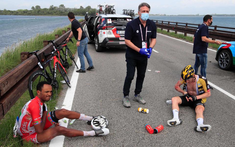 Natnael Berhane (left) and Jos van Emden - GETTY IMAGES