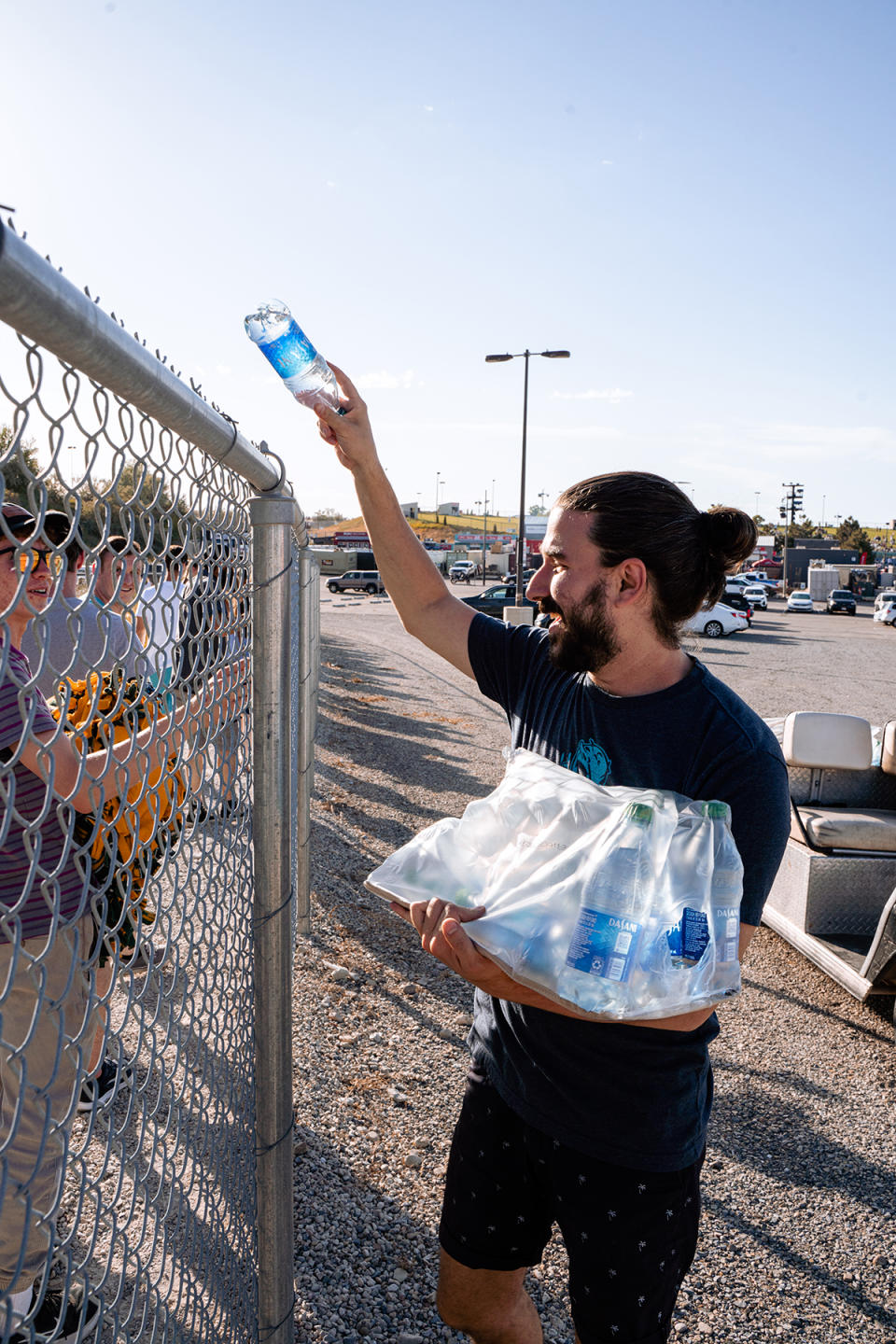 adam met water bottles before show