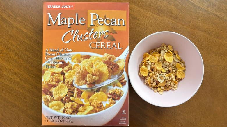 Trader Joe's maple pecan clusters cereal