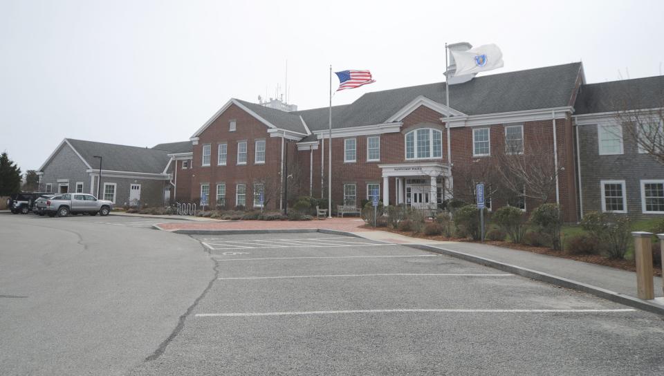 Nantucket Police Department, photographed in April, is located at 4 Fairgrounds Road.
