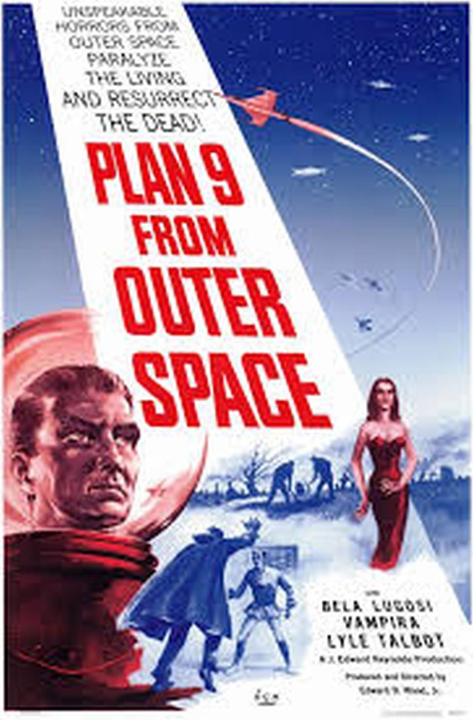 The original poster for the Ed Wood movie, "Plan 9 from Outer Space." The movie is part of The "Worst" Film Fest at Field Manor on Merritt Island on Saturday, March 2.