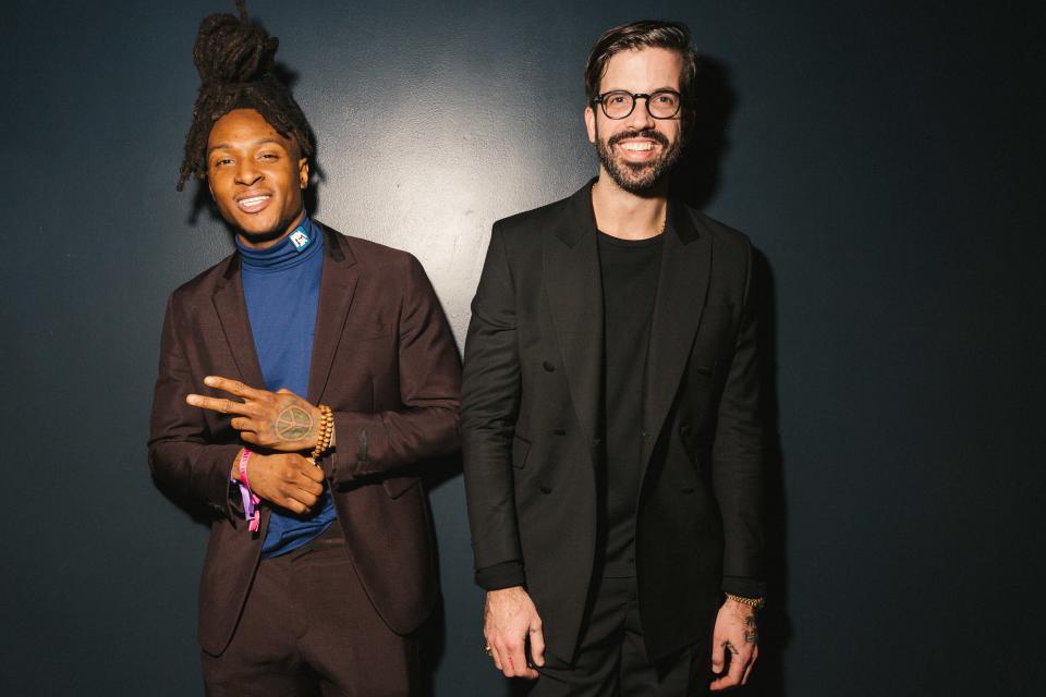 DeAndre Hopkins and GQ Editor-in-Chief Will Welch