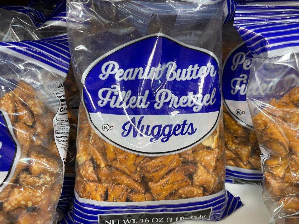 Peanut butter pretzel nuggets from Trader Joe's.