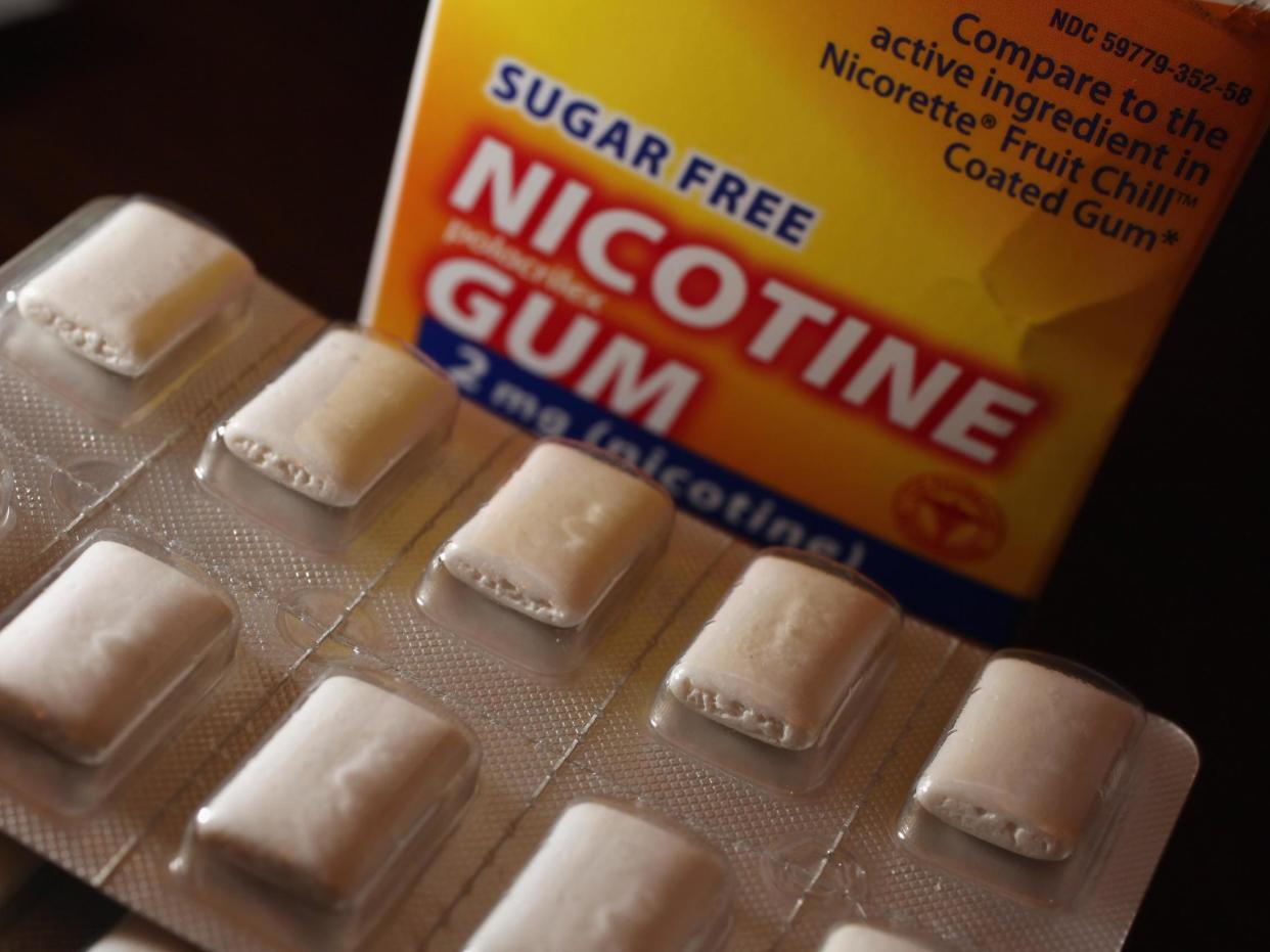 Health chiefs are worried about a run on nicotine gum and patches: Getty