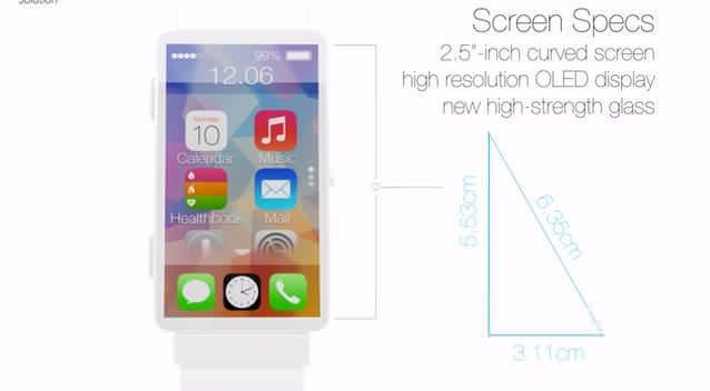 An idea of what the iWatch could look like. Picture: SET Solution