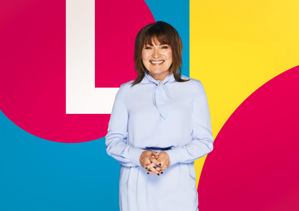 Lorraine Kelly could not stop blushing after her x-rated slip of the tongue. (ITV)
