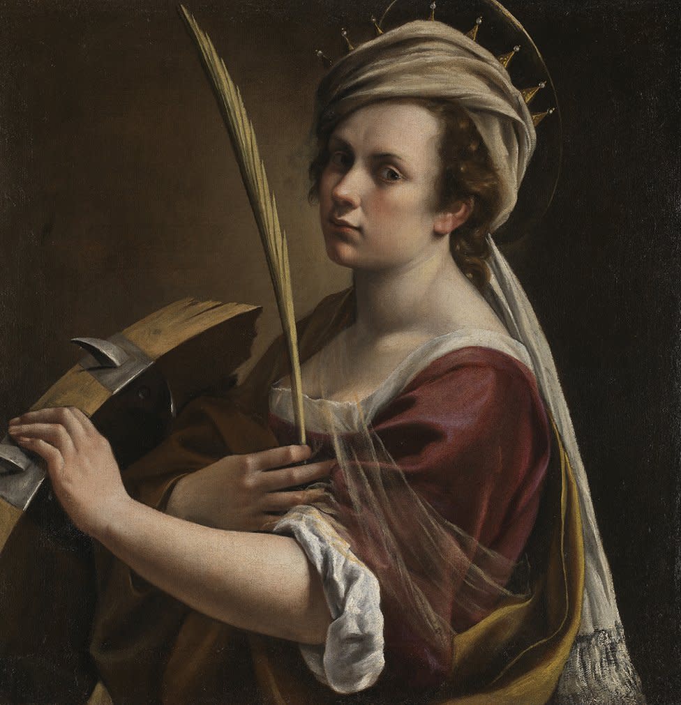 Inmates in a women's prison had the chance to see Artemisia Gentileschi's Self Portrait as Saint Catherine of Alexandria (about 1615-17), when it went on tour in 2018