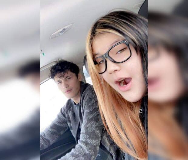 Dakota Opikokew and Clarissa Martell are both from Canoe Narrows, Sask., and police believe they are together.  (Submitted by RCMP - image credit)