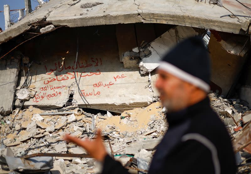 Aftermath of a deadly Israeli strike, in Rafah