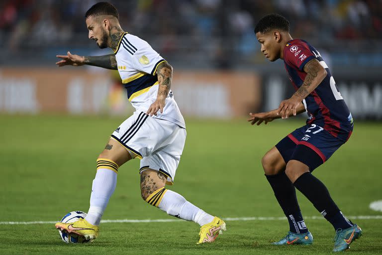 Darío Benedetto, en el debut de Boca en la Libertadores 2023, ante Monagas de Venezuela