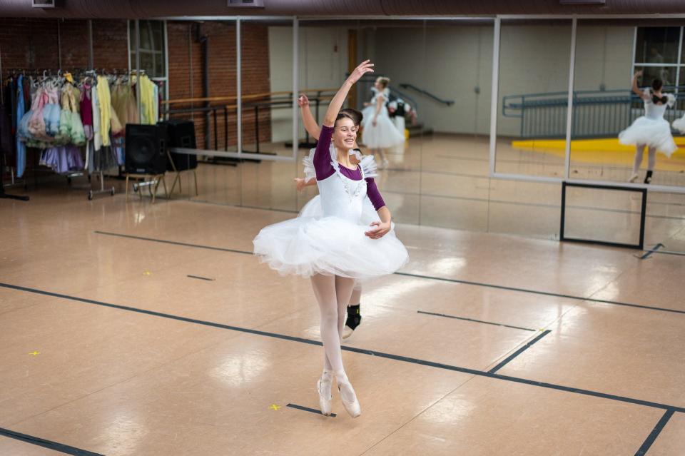 Dancers rehearse for "The Nutcracker Ballet," a Richland Academy of the Arts production.