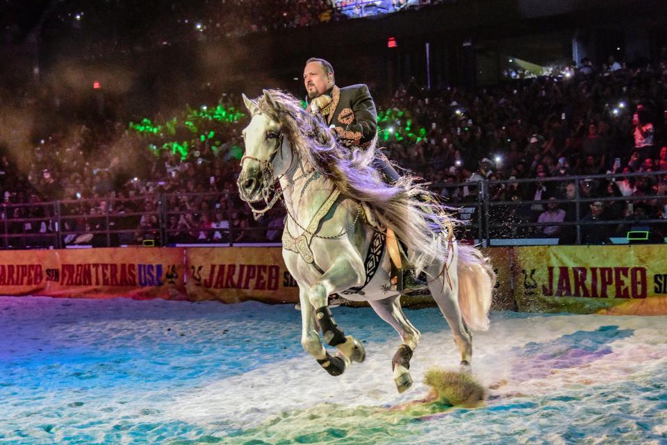 Grammy winning singer and performer Pepe Aguilar starts a 23-city U.S. tour in Nashville at Bridgestone Area on Aug. 7, 2022.