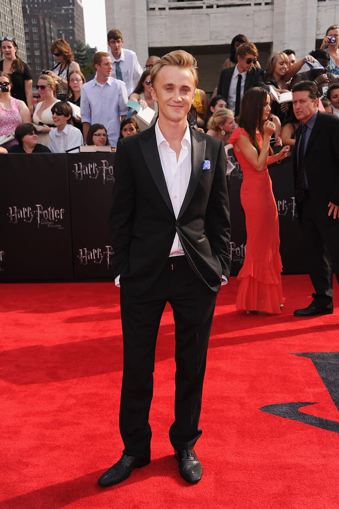 Harry Potter and the Deathly Hallows NY Premiere 2011 Tom Felton