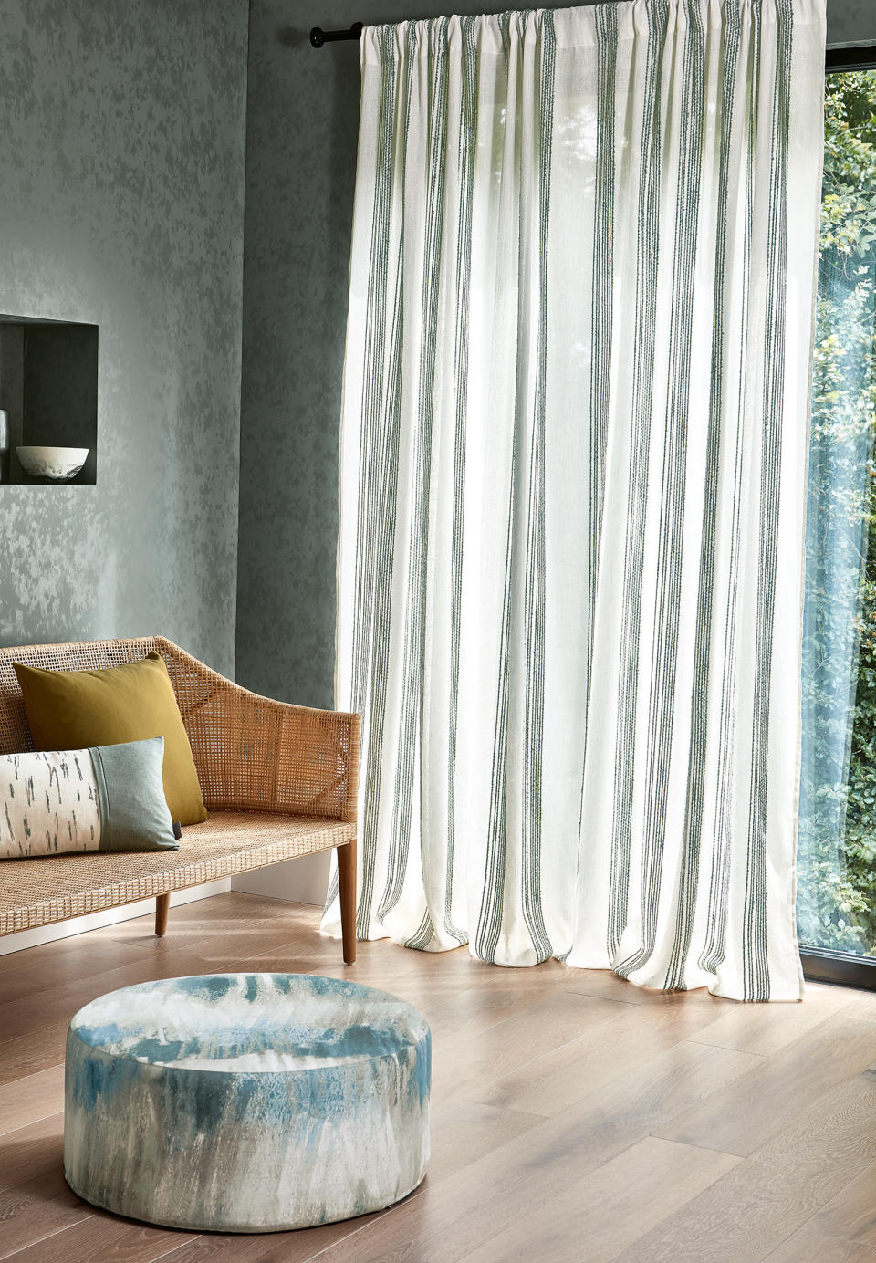 12. Bring calm with sheer curtains