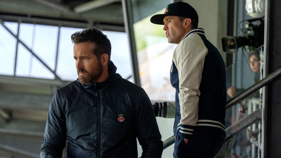 Ryan Reynolds and Rob McElhenney in "Welcome to Wrexham." - Patrick McElhenney/FX