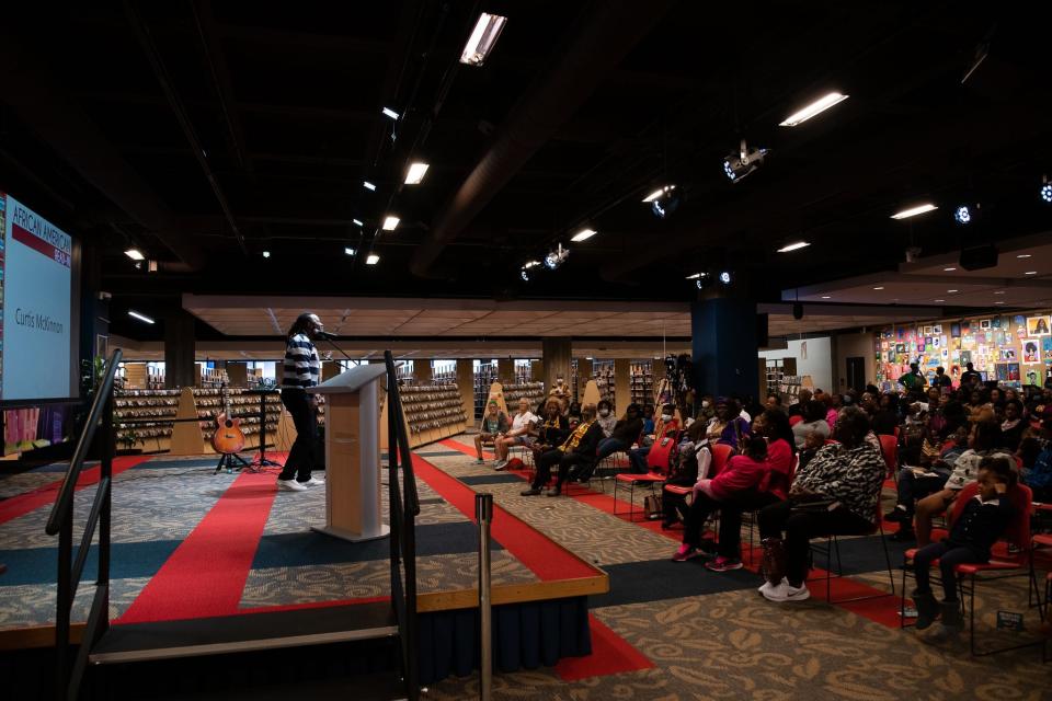 Guests learned about African American literature in poetry, story and song at the African American Read-In at the Orlando Public Library.