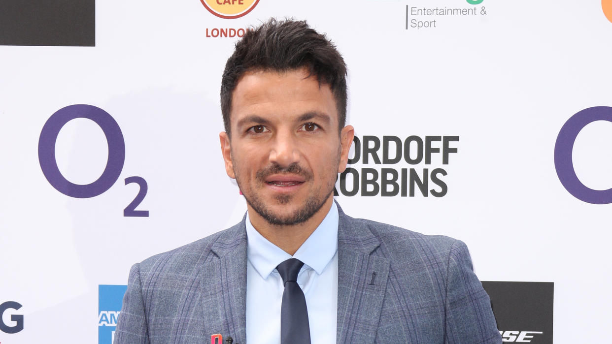 Peter Andre attends the Nordoff Robbins O2 Silver Clef Awards 2019 at Grosvenor House on July 05, 2019. (Photo by Mike Marsland/WireImage)