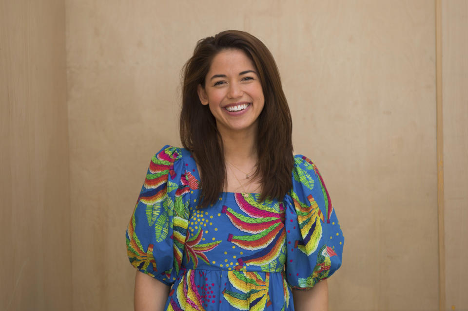 FILE - Food blogger and cookbook author Molly Yeh poses in Miami Beach, Fla, on May 22, 2021, during the South Beach Wine and Food Festival. Yeh is the author of “Molly on the Range” and the star of Food Network's “Girl Meets Farm." (Photo by Scott Roth/Invision/AP)