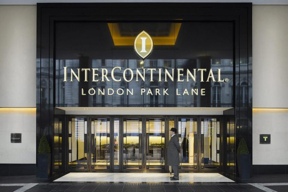 The InterContinental London Park Lane. IHG uses classic colors for its luxury brand.  IHG